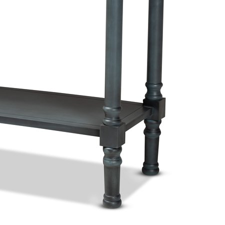 Baxton Studio Garvey French Provincial Grey Finished Wood 3-Drawer Entryway Console Table 179-11329-Zoro